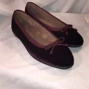 Aerosoles Fast Bet Burgundy Wine Fabric Flat